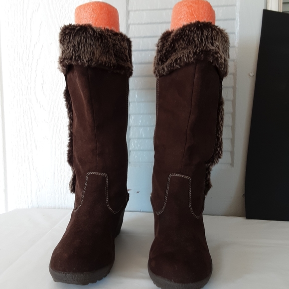 Faded Glory #214 Women's Brown Boots Sz 8 Preowned Good Condition - Picture 5 of 12